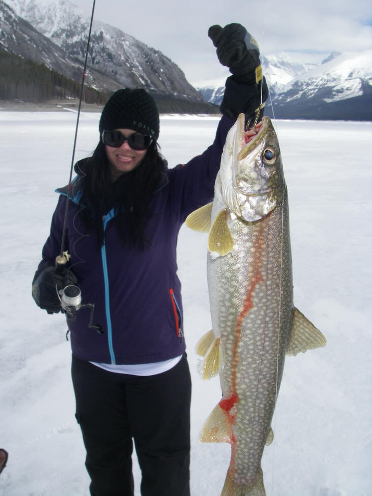 Ice Fishing Guides, Banff: Guided Banff fishing trips and charters.
